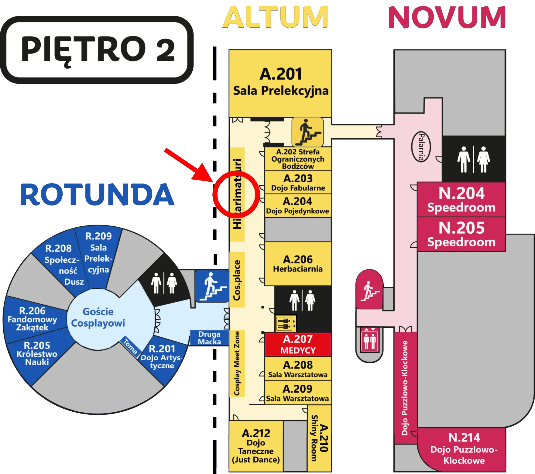 Mapa – piętro 2